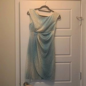 Women's shimmery knee length cocktail dress 4P
